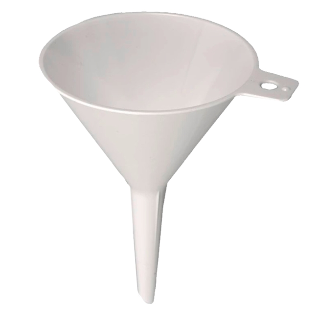 Liquid funnel Bio-PE, Ø 100 mm, white
